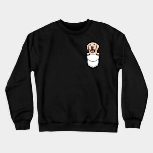 Funny Labrador Retriever Pocket Dog Crewneck Sweatshirt